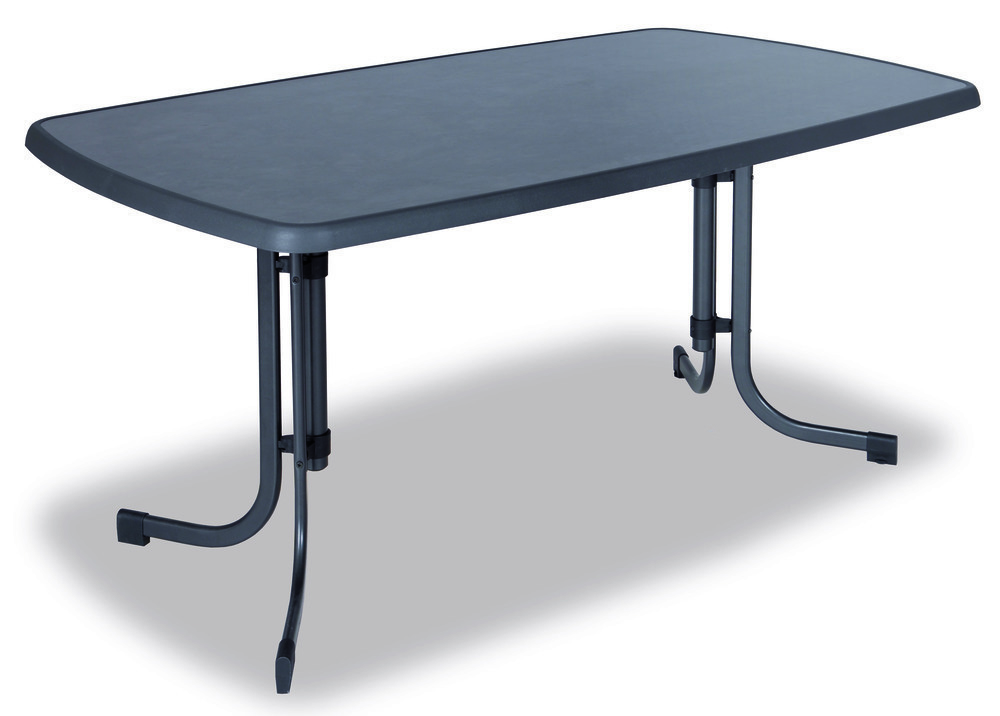 DAJAR PIZARRA összecsukható fém kerti asztal - 150 x 90 cm (Méret: 150 x) (RP)