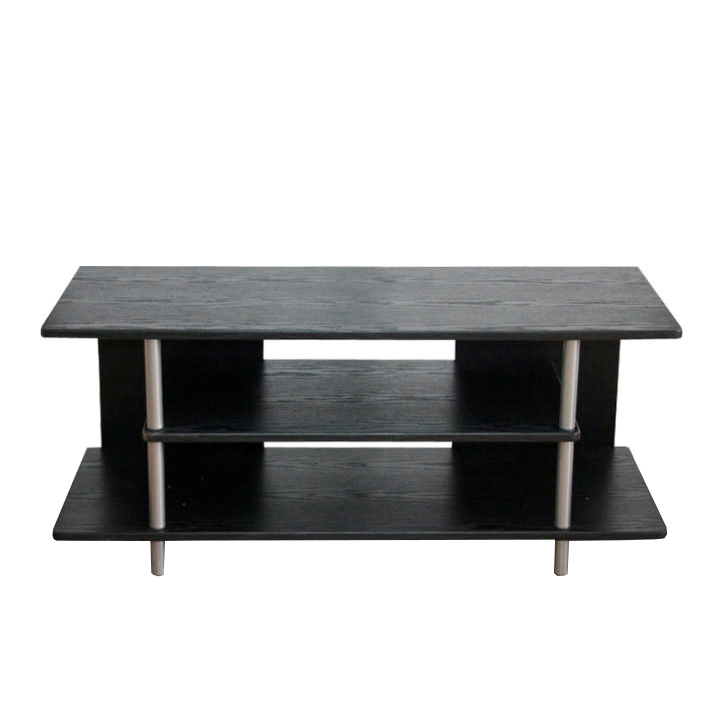 TV asztal, fekete/ezüst, QUIDO (TK)