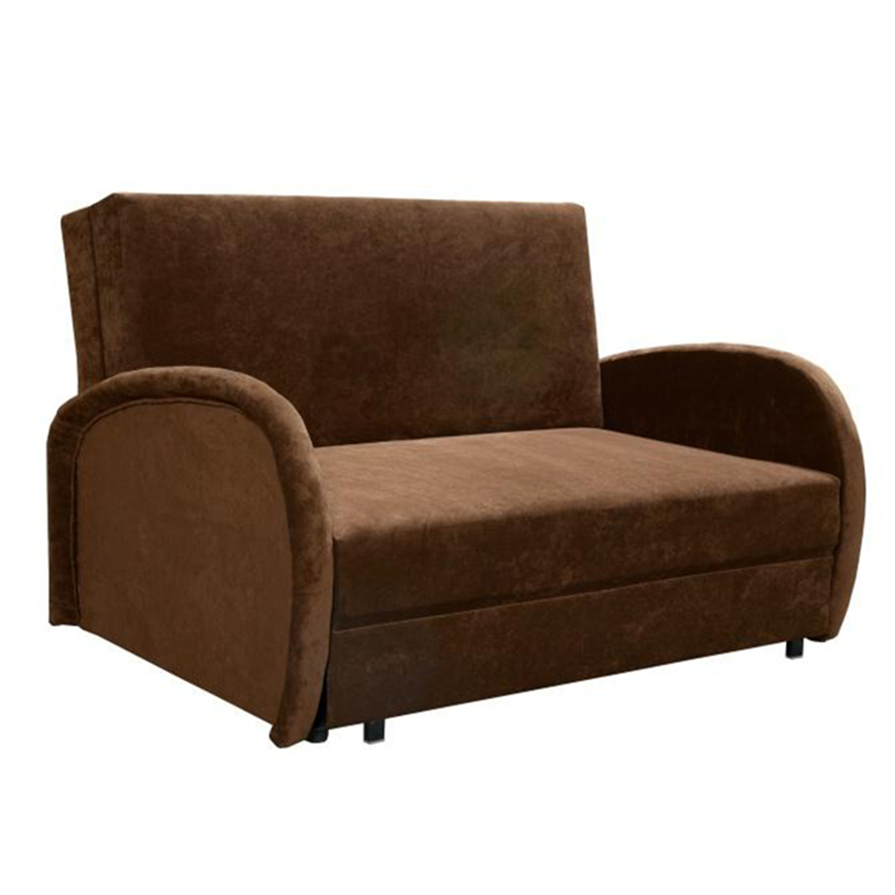 Széthúzható fotel, barna, MILI 2 (TK)
