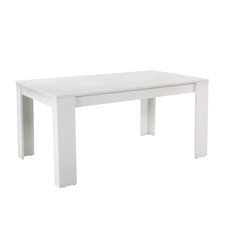 Étkezőasztal, fehér, 140x80 cm, TOMY NEW (TK)