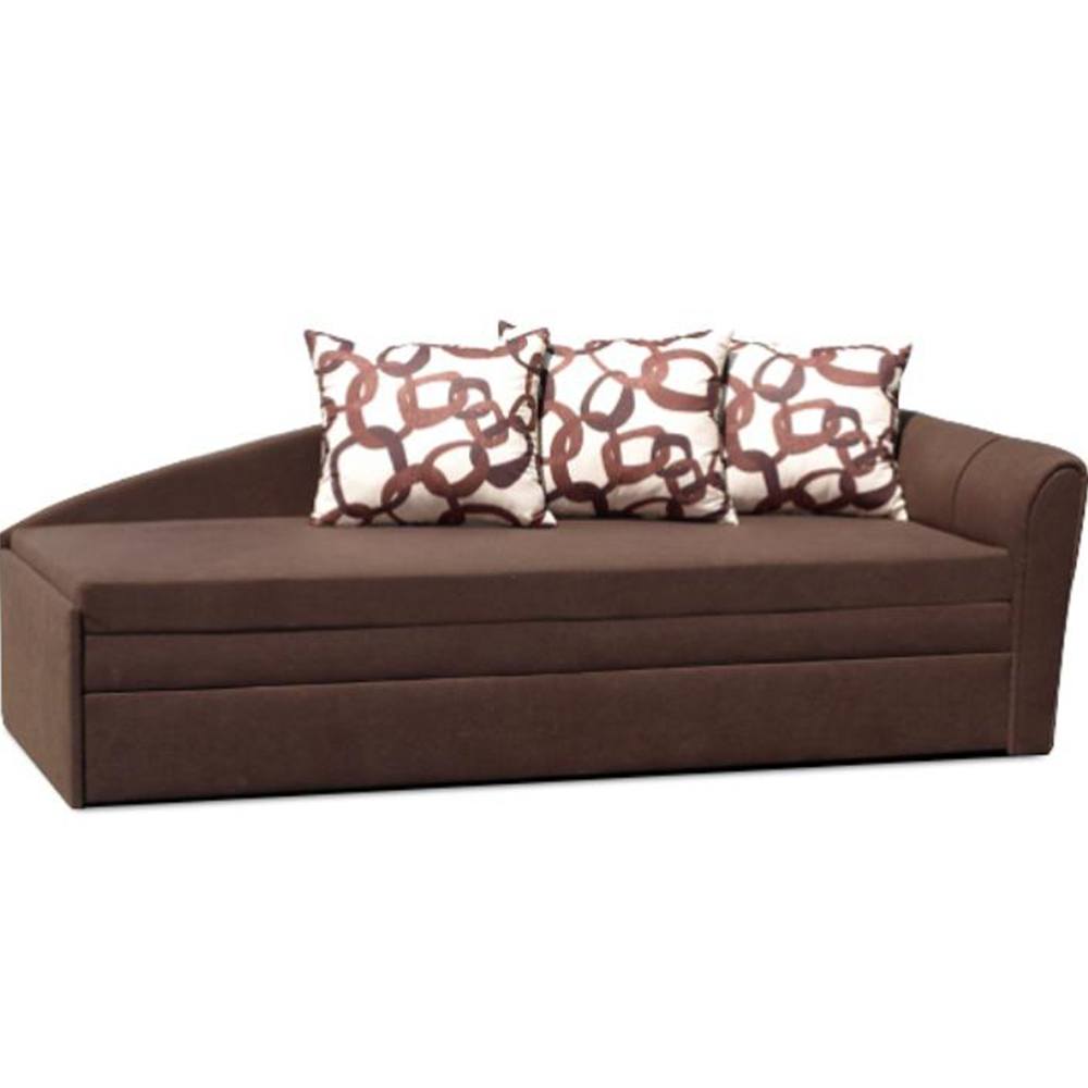 Széthúzható kanapé, barna, balra, LAOS (TK)