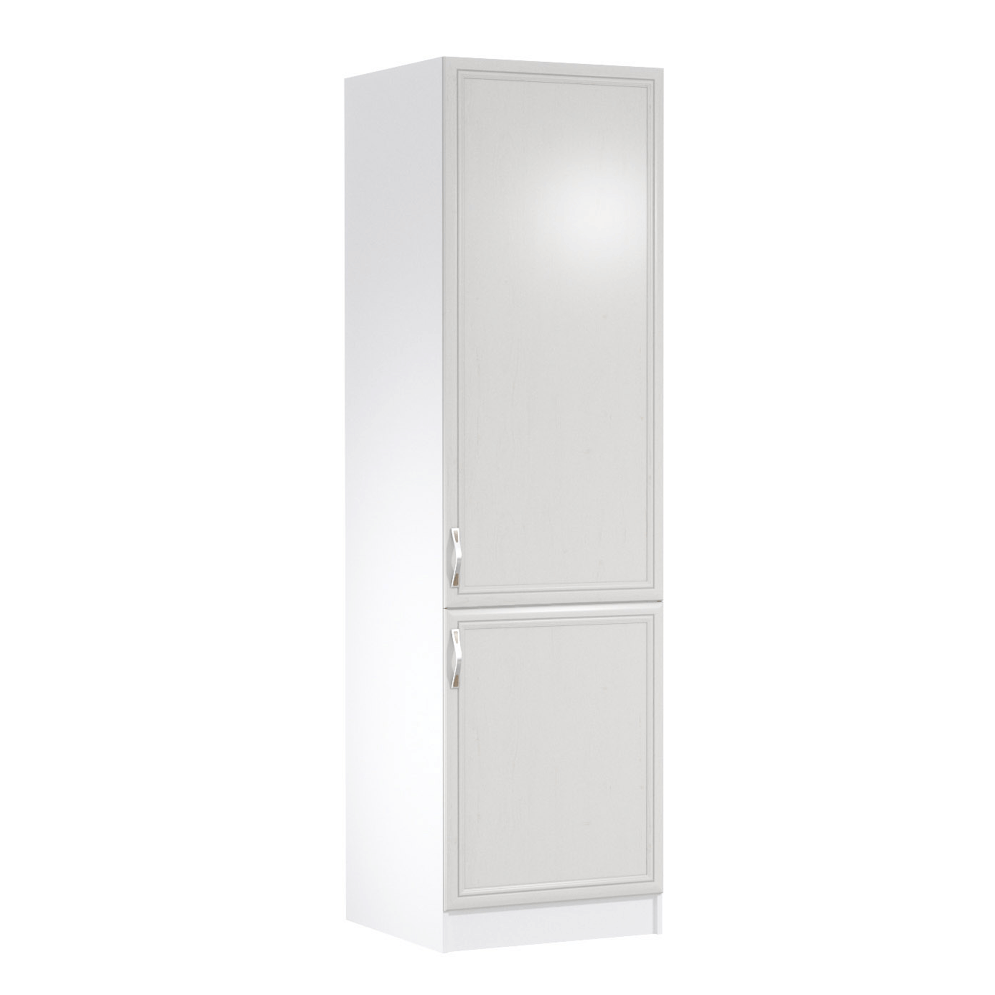 Hűtő beépítő konyhaszekrény D60ZL, jobbos, fehér/sosna Andersen, SICILIA (TK)