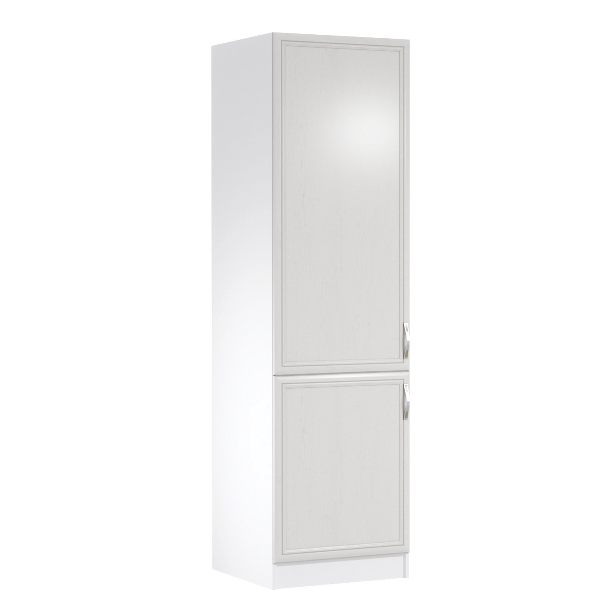 Hűtő beépítő konyhaszekrény D60ZL, balos, fehér/sosna Andersen, SICILIA (TK)