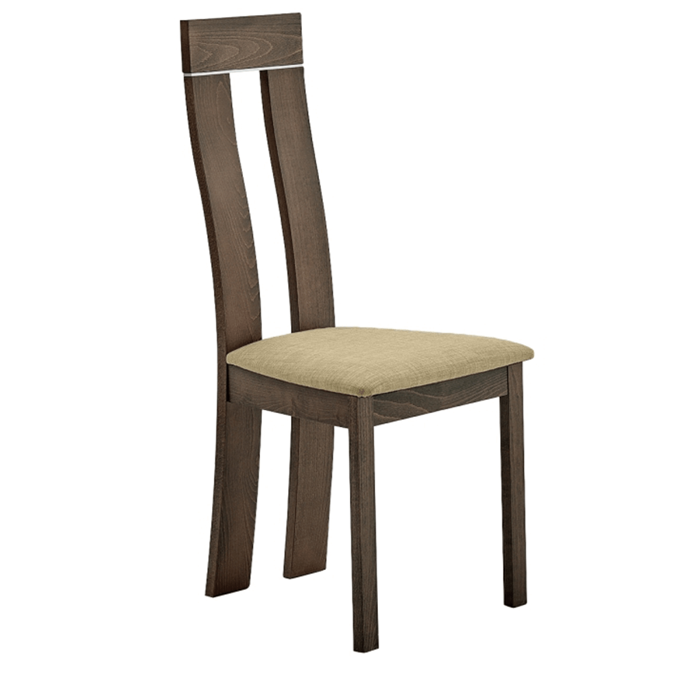 Fa szék, bükk merlot/Magnolia barna anyag, DESI (TK)