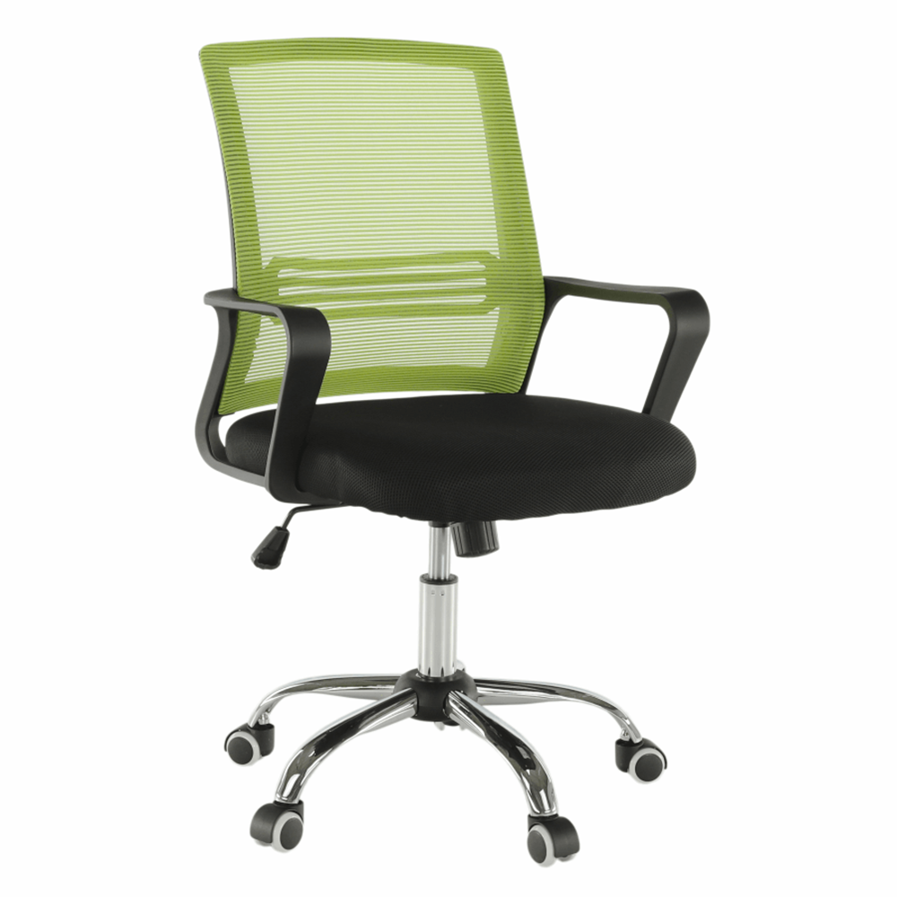 Irodai szék, háló zöld/fekete anyag, APOLO (TK)
