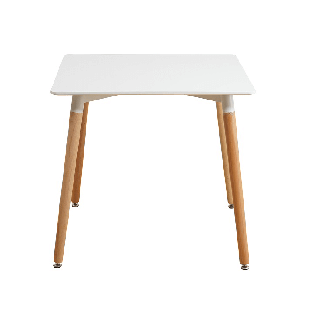 Étkezőasztal, fehér/bükk, 70x70 cm, DIDIER  2 NEW (TK)
