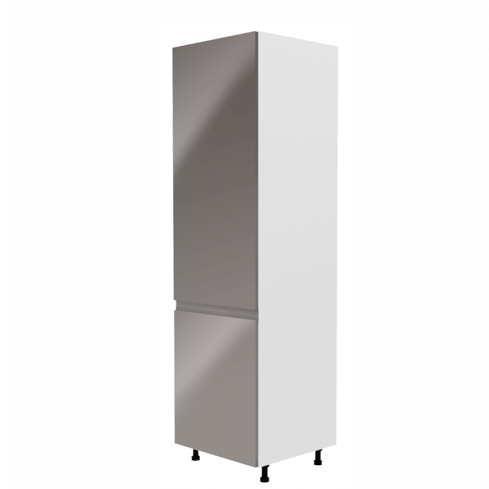 Szekrény a beépíthető hűtőhöz Aurora D60ZL, fehér, szürke (TK)