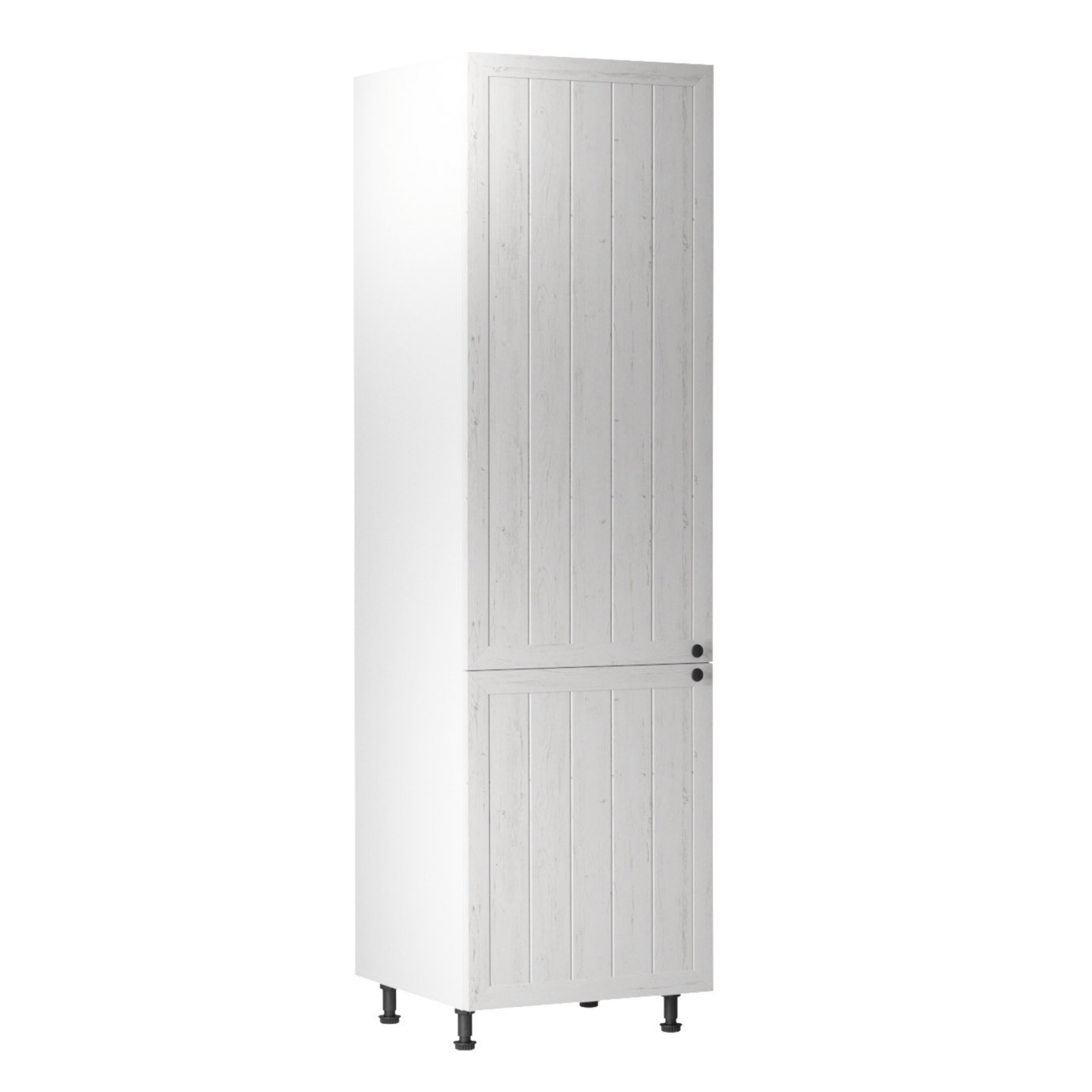 Hűtőgép szekrény, fehér/sosna andersen, balos, PROVANCE D60R (TK)