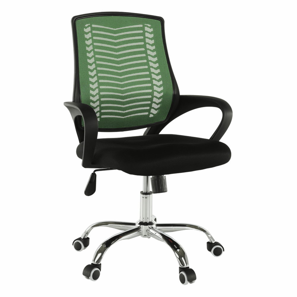 Irodai szék, zöld/fekete/króm, IMELA TYP 2 (TK)