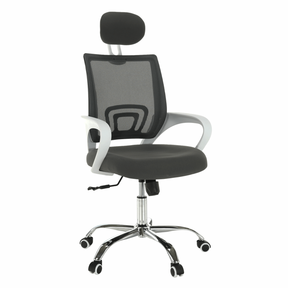Irodai szék, szürke/fehér, SANAZ TYP 1 (TK)