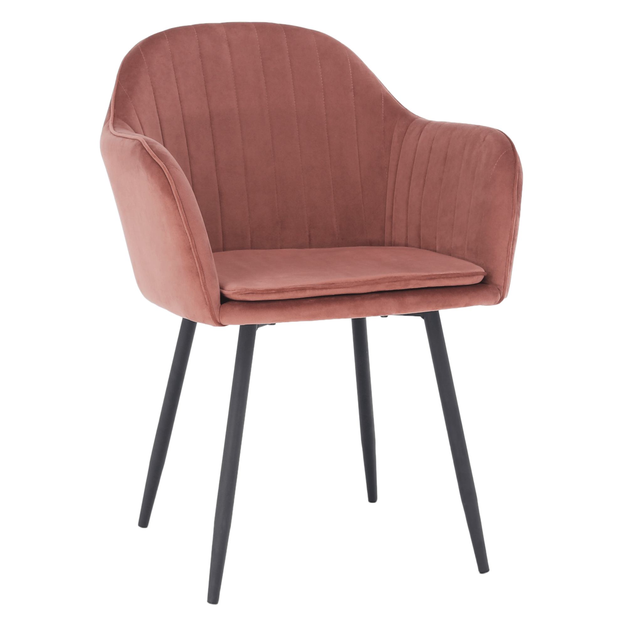 Dizájnos fotel, rózsaszínes barna Velvet anyag, ZIRKON (TK)