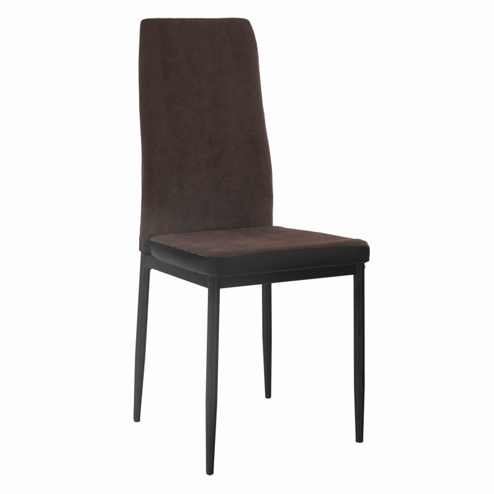 Étkező szék, sötétbarna/fekete, ENRA (TK)