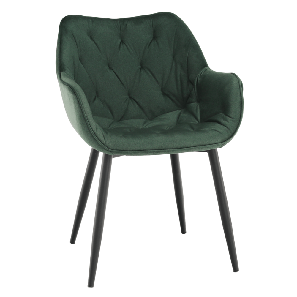 Dizájnos fotel, zöld Velvet anyag, FEDRIS (TK)