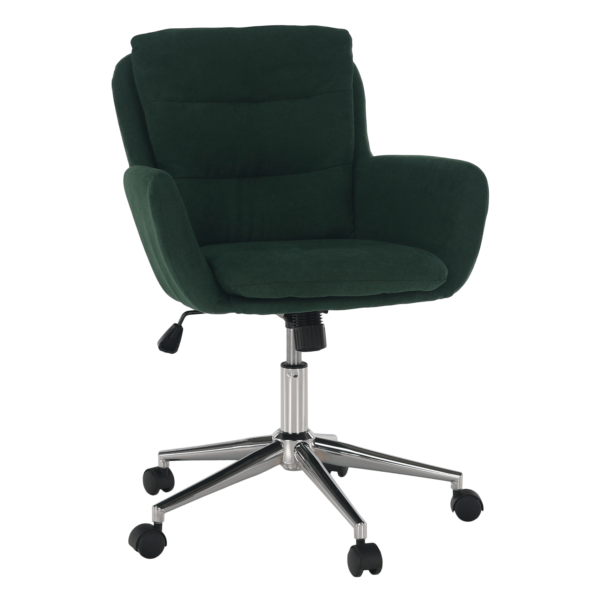 Irodai szék, anyag smaragd/króm, KAILA (TK)
