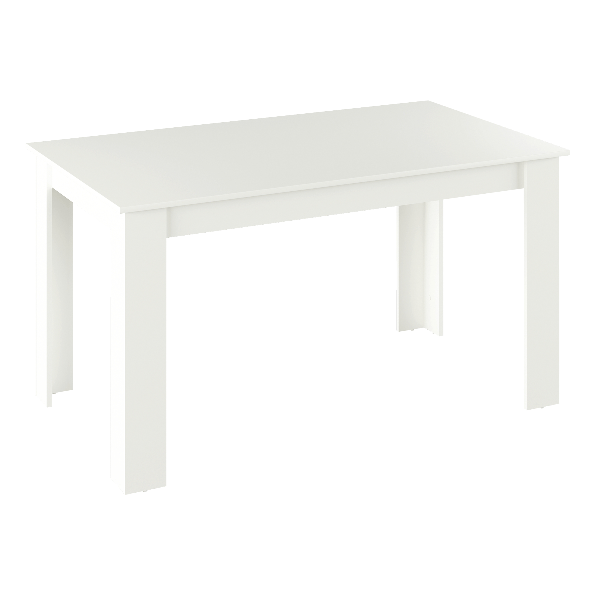 Étkezőasztal, fehér, 140x80 cm, GENERAL NEW (TK)
