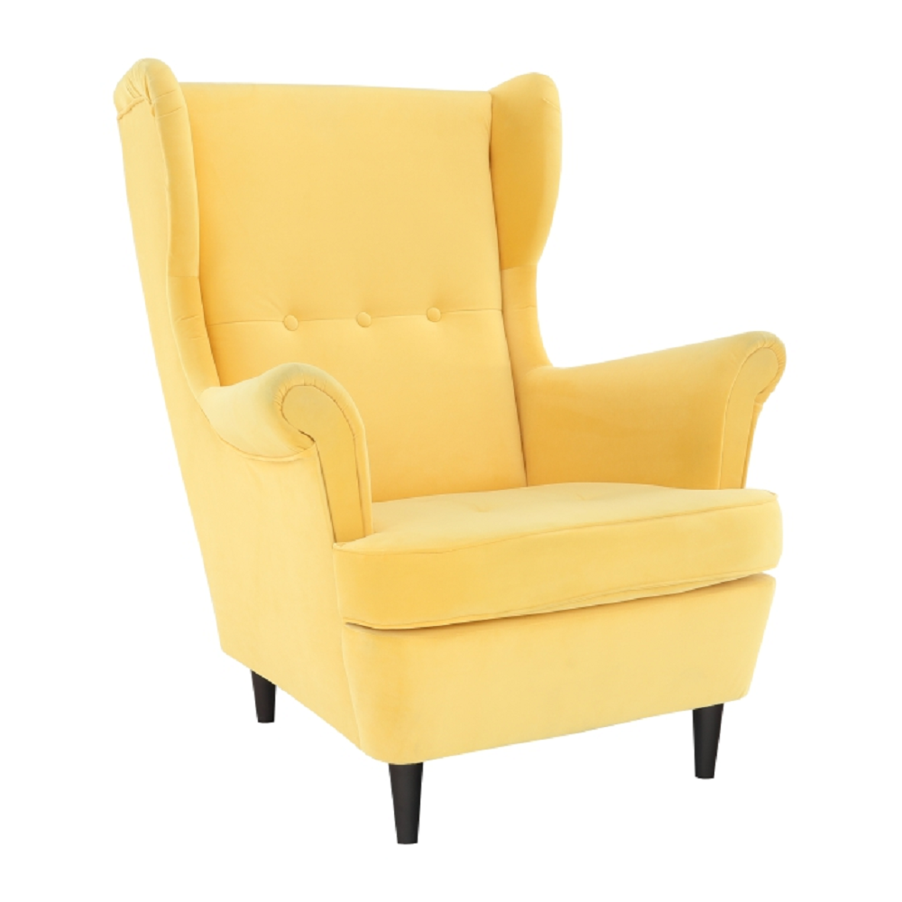Füles fotel, sárga/wenge, RUFINO 2 NEW (TK)