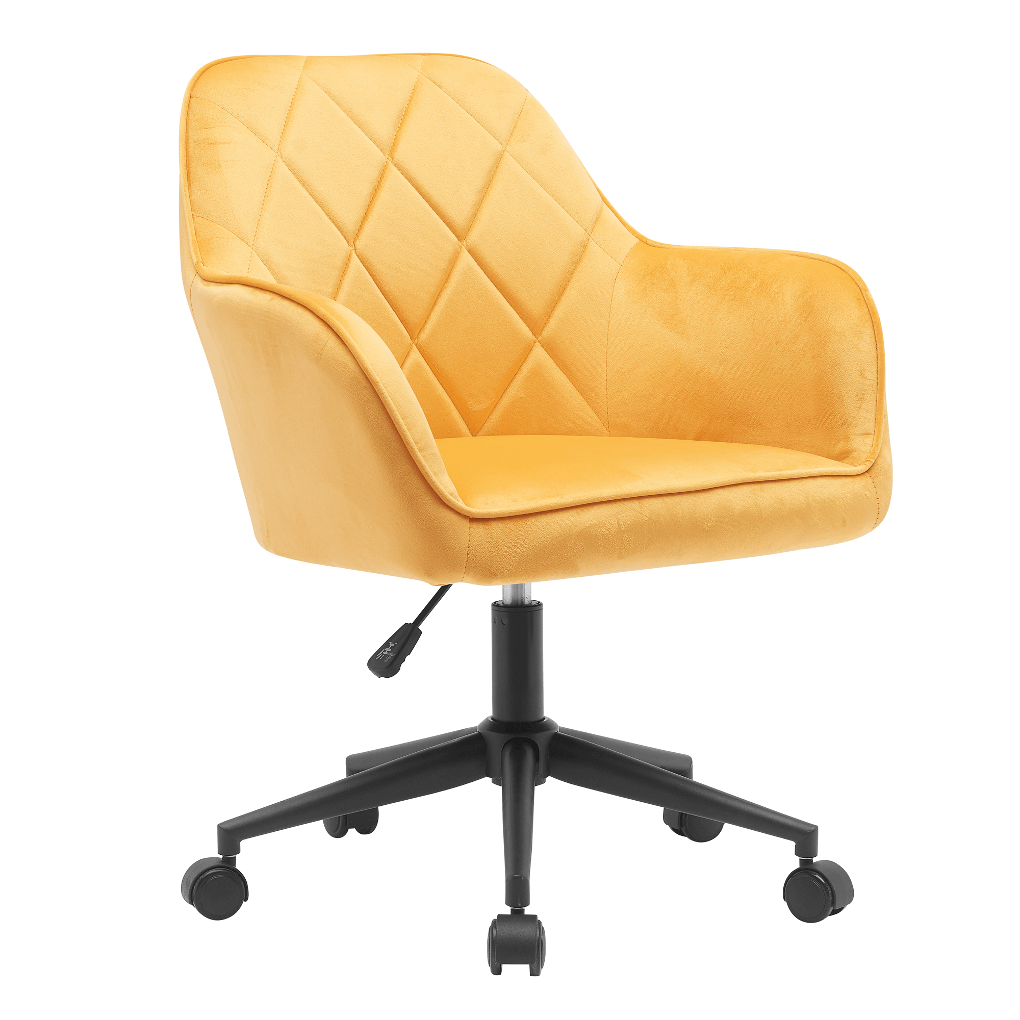 Irodai szék, Velvet szövet sárga/fekete, SORILA NEW (TK)