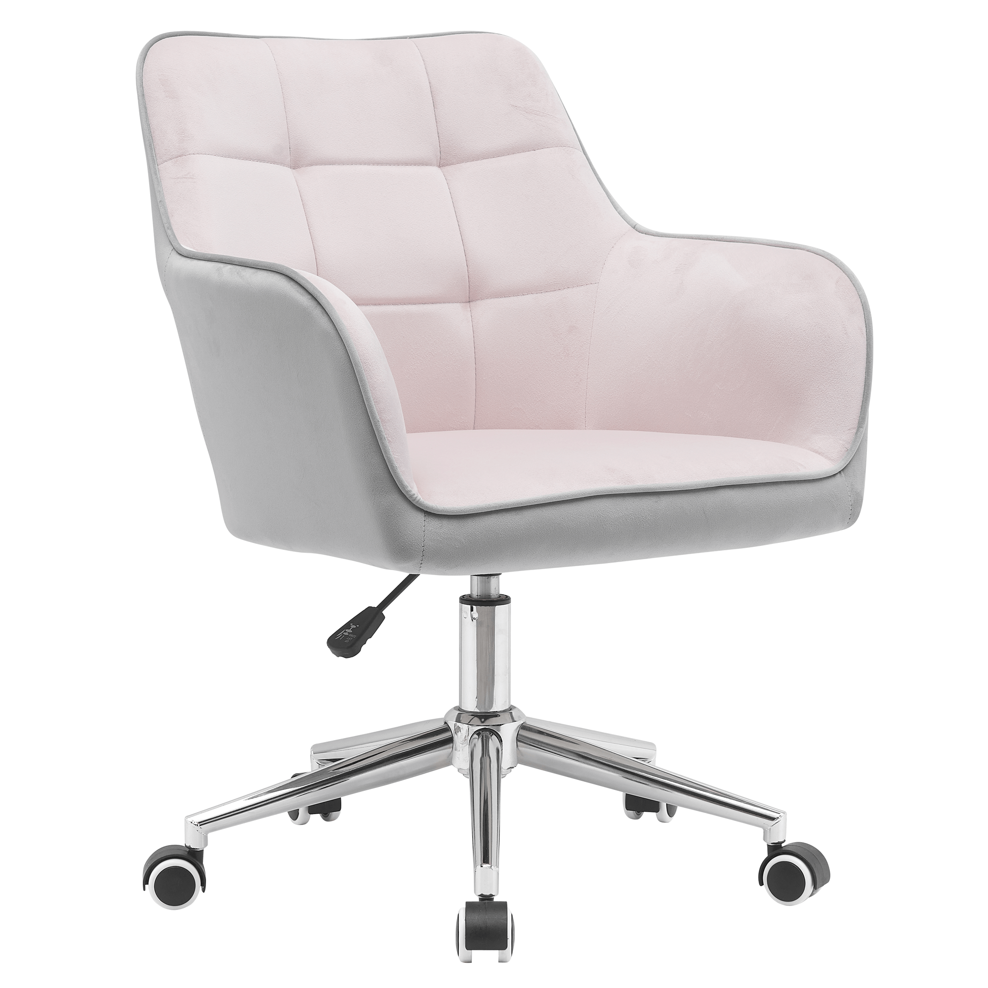 Irodai szék, Velvet szövet rózsaszín/szürke, FELTON NEW (TK)
