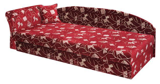 Egyszemélyes karfás-támlás heverő 10 cm szivaccsal (J) (BNY)