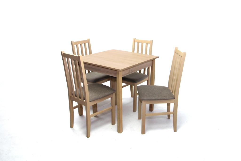 Olivér étkezőgarnitúra Mokka székkel - 4 személyes (SZD) (BNY)
