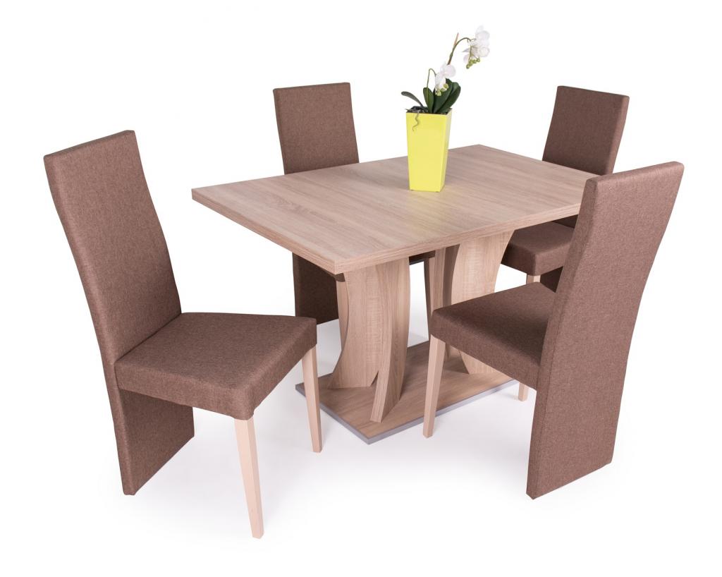 Bella asztal étkezőgarnitúra Panama székkel - 4 személyes (DIV) (BNY)