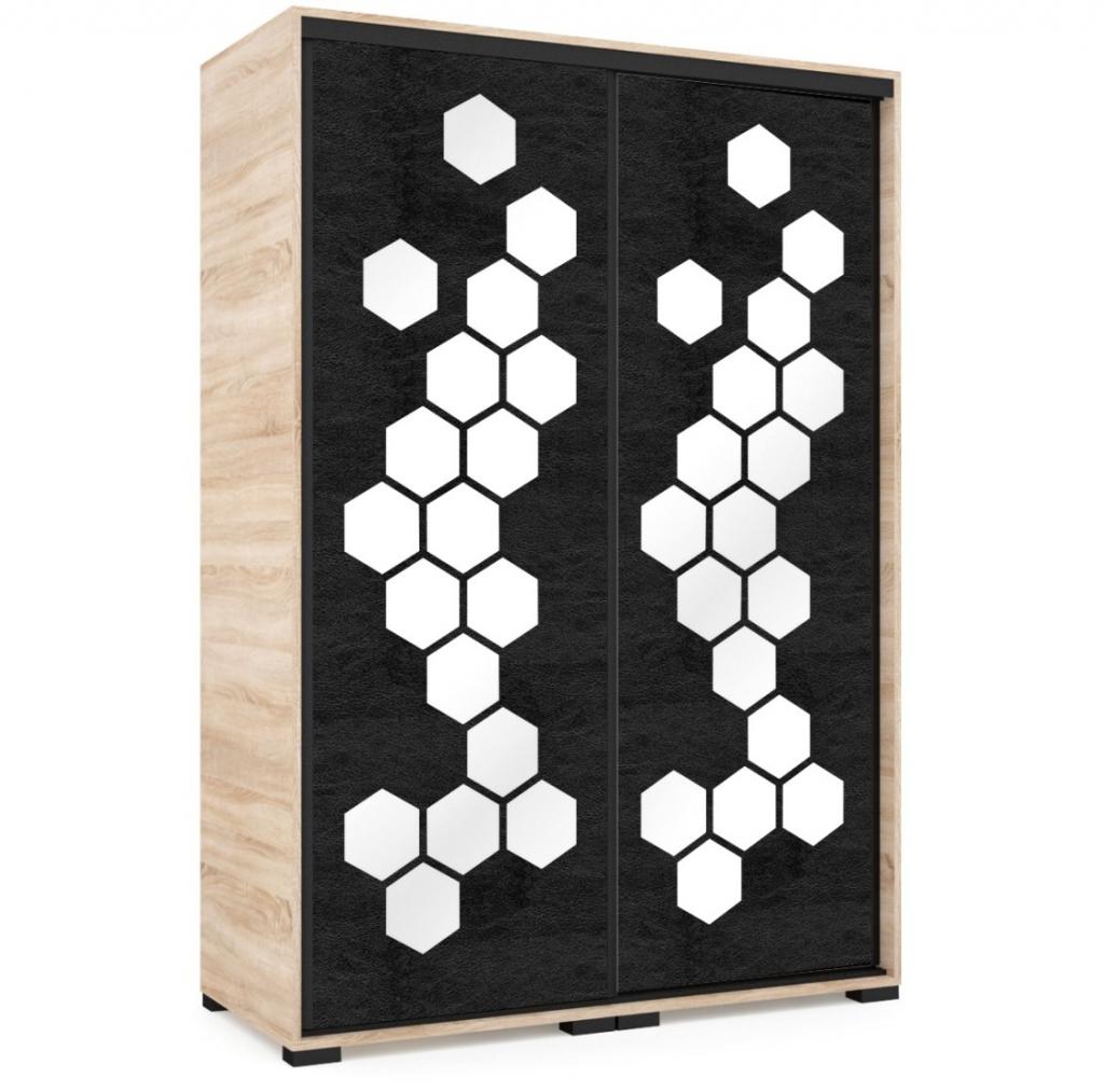 Honey 2 tolóajtós gardróbszekrény - 140 cm széles (DIV) (BNY)