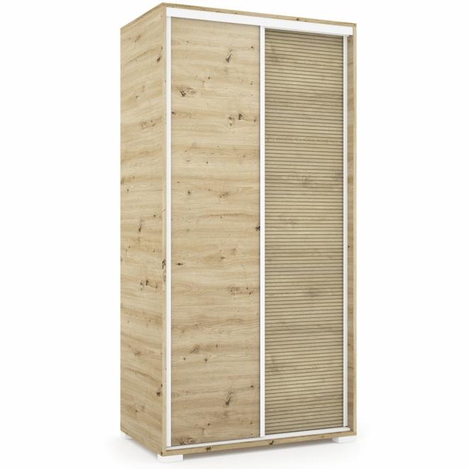 Odin tolóajtós gardróbszekrény - 100 cm széles (DIV) (BNY)