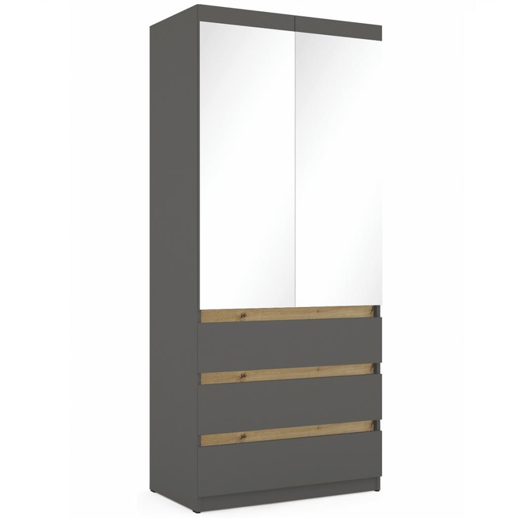 BOSS 10 - ruhás elem - felül tükrös, fiókos - 90 cm (DIV) (BNY)