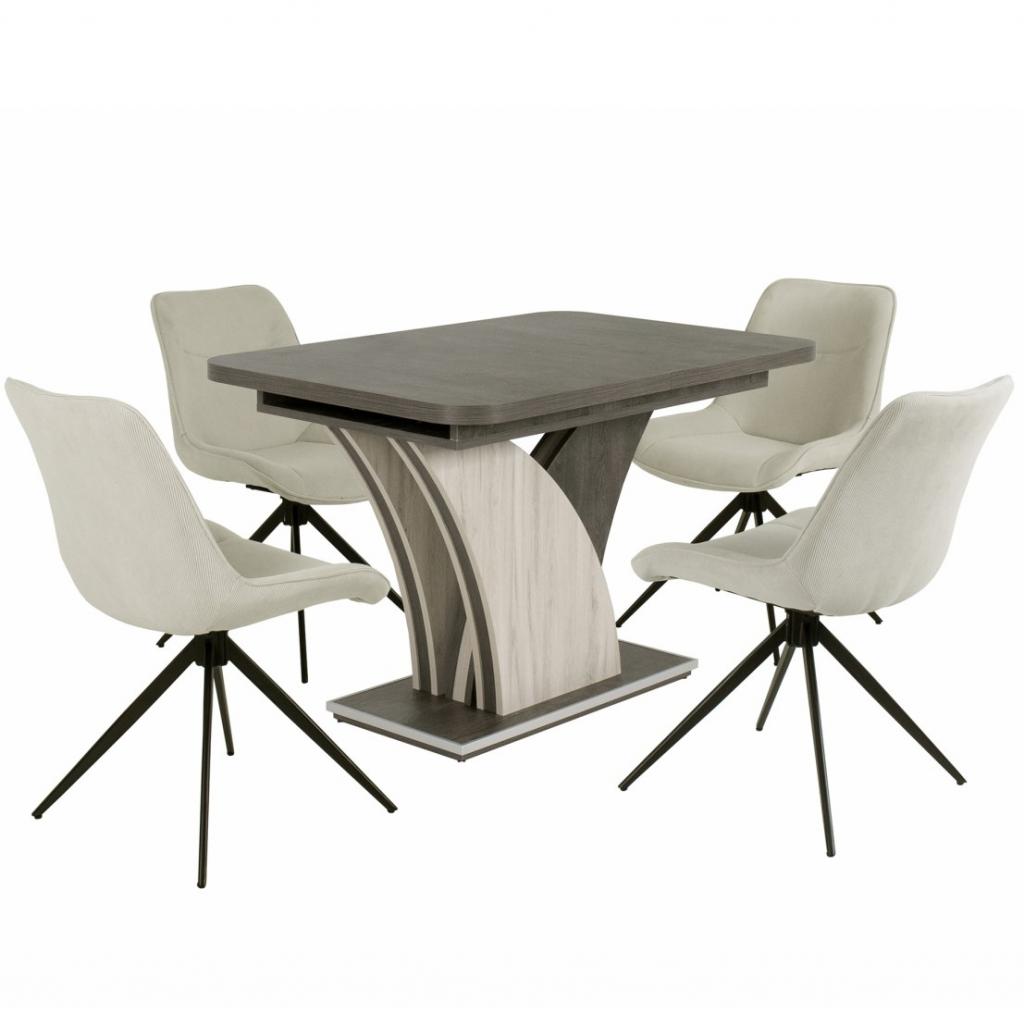 Fox étkezőgarnitúra Enzo asztallal - 4 személyes (DIV) (BNY)