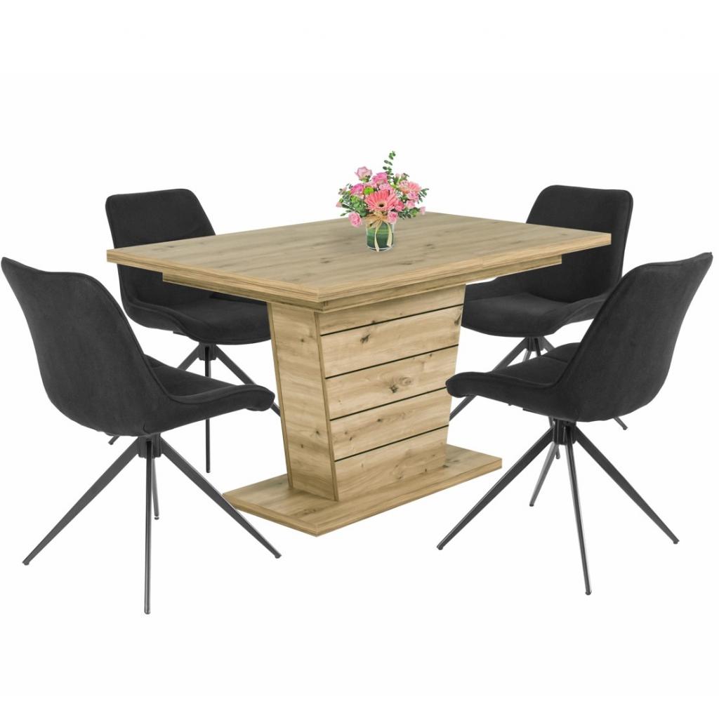 Fox étkezőgarnitúra Fanni asztallal - 4 személyes (DIV) (BNY)