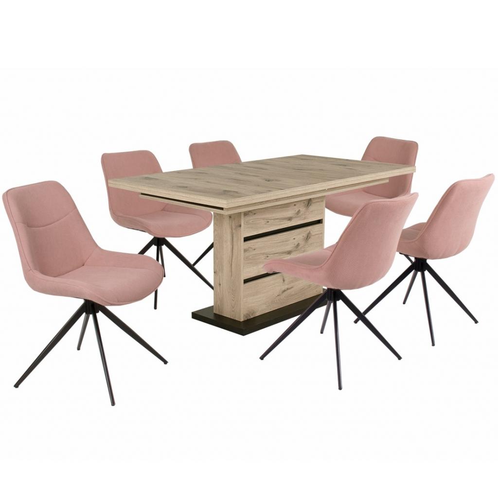 Fox étkezőgarnitúra Sydney asztallal - 6 személyes (DIV) (BNY)