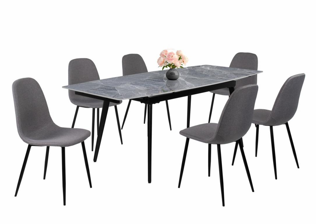 Ted étkezőgarnitúra Rebeka asztallal - 6 személyes (DIV) (BNY)