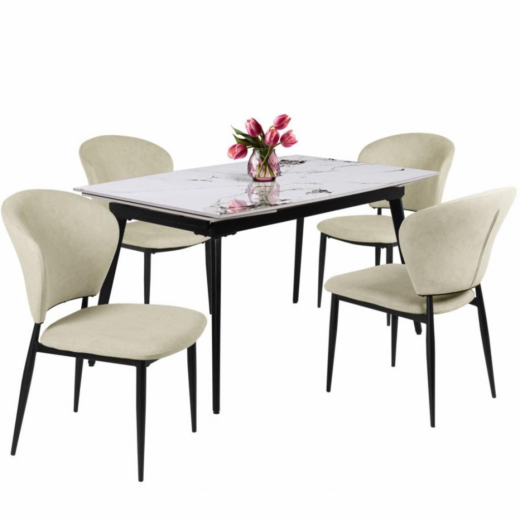 Anett étkezőgarnitúra Rebeka asztallal - 4 személyes (DIV) (BNY)