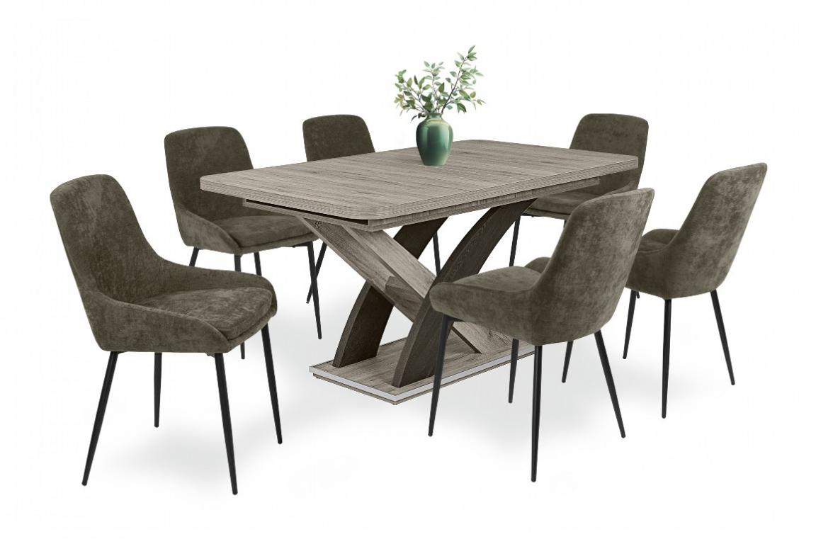 Maxim étkezőgarnitúra Elis asztallal - 6 személyes (DIV) (BNY)