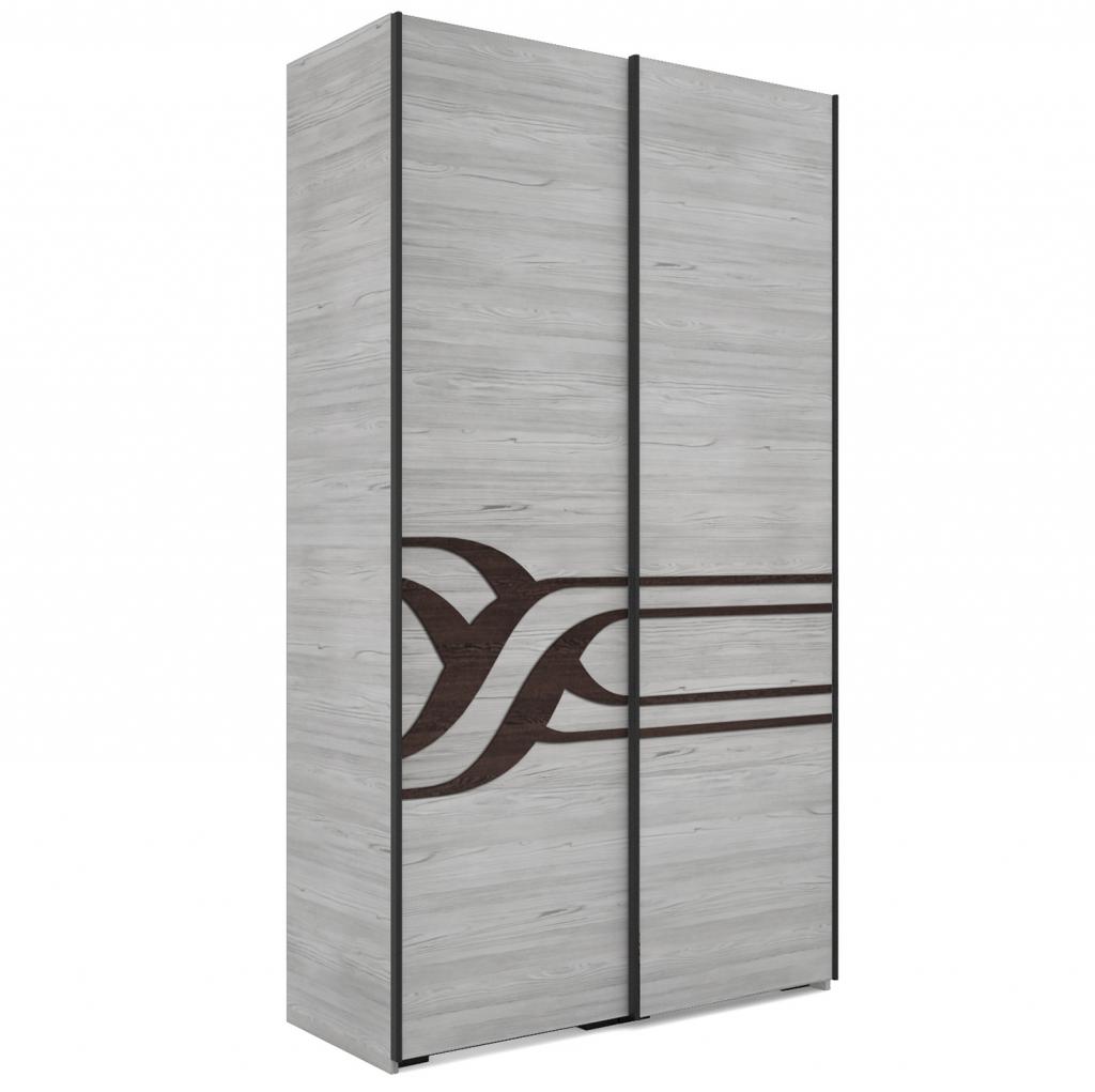 Ronin tolóajtós gardróbszekrény - 134 cm széles, 2 ajtós változat (DIV) (BNY)