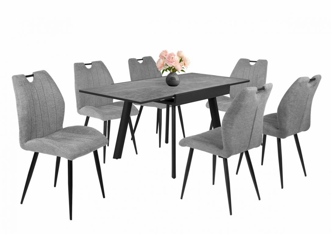 Nelly étkezőgarnitúra Diaz asztallal - 6 személyes (DIV) (BNY)