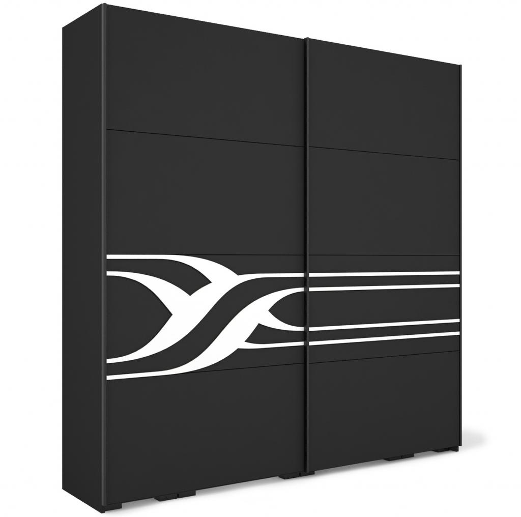 Ronin tolóajtós gardróbszekrény - 234 cm széles, 2 ajtós változat (DIV) (BNY)