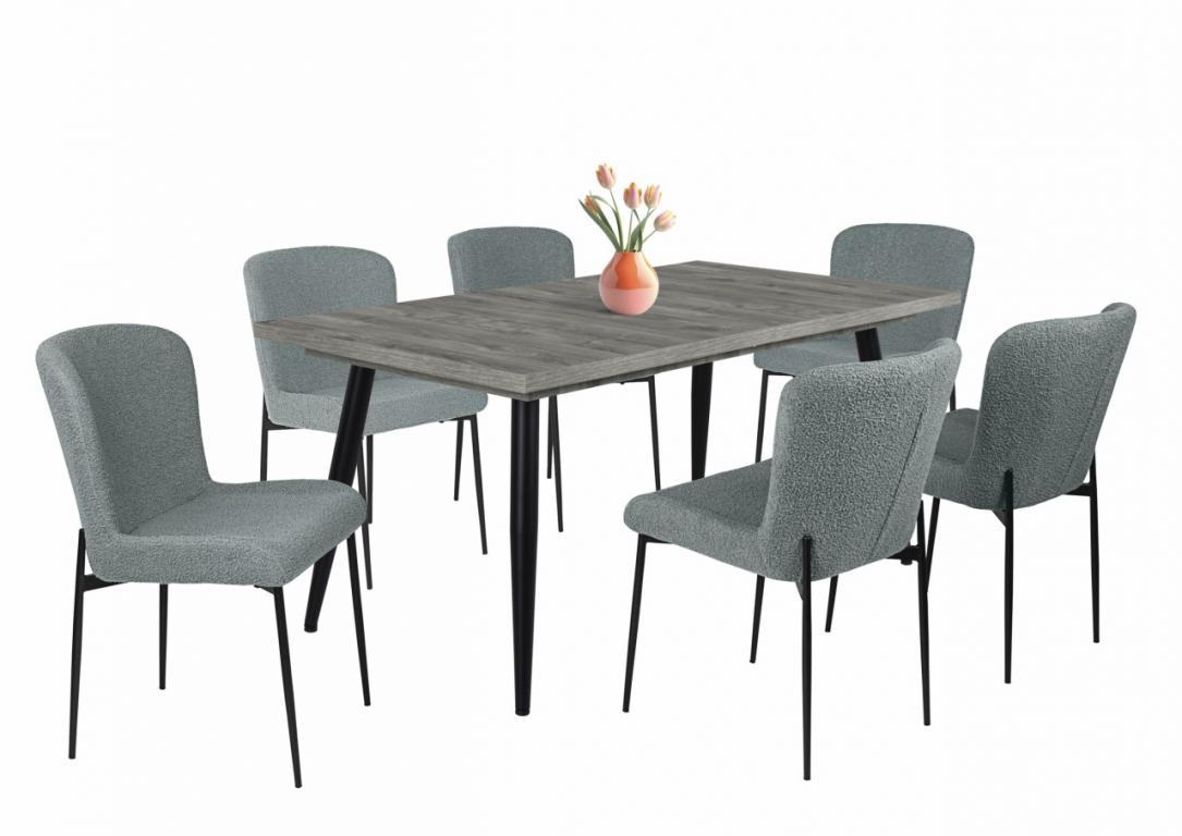 Blanka étkezőgarnitúra Alaska asztallal - 6 személyes (DIV) (BNY)