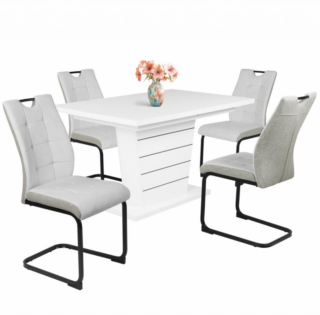 Bruno étkezőgarnitúra Fanni asztallal - 4 személyes (DIV) (BNY)