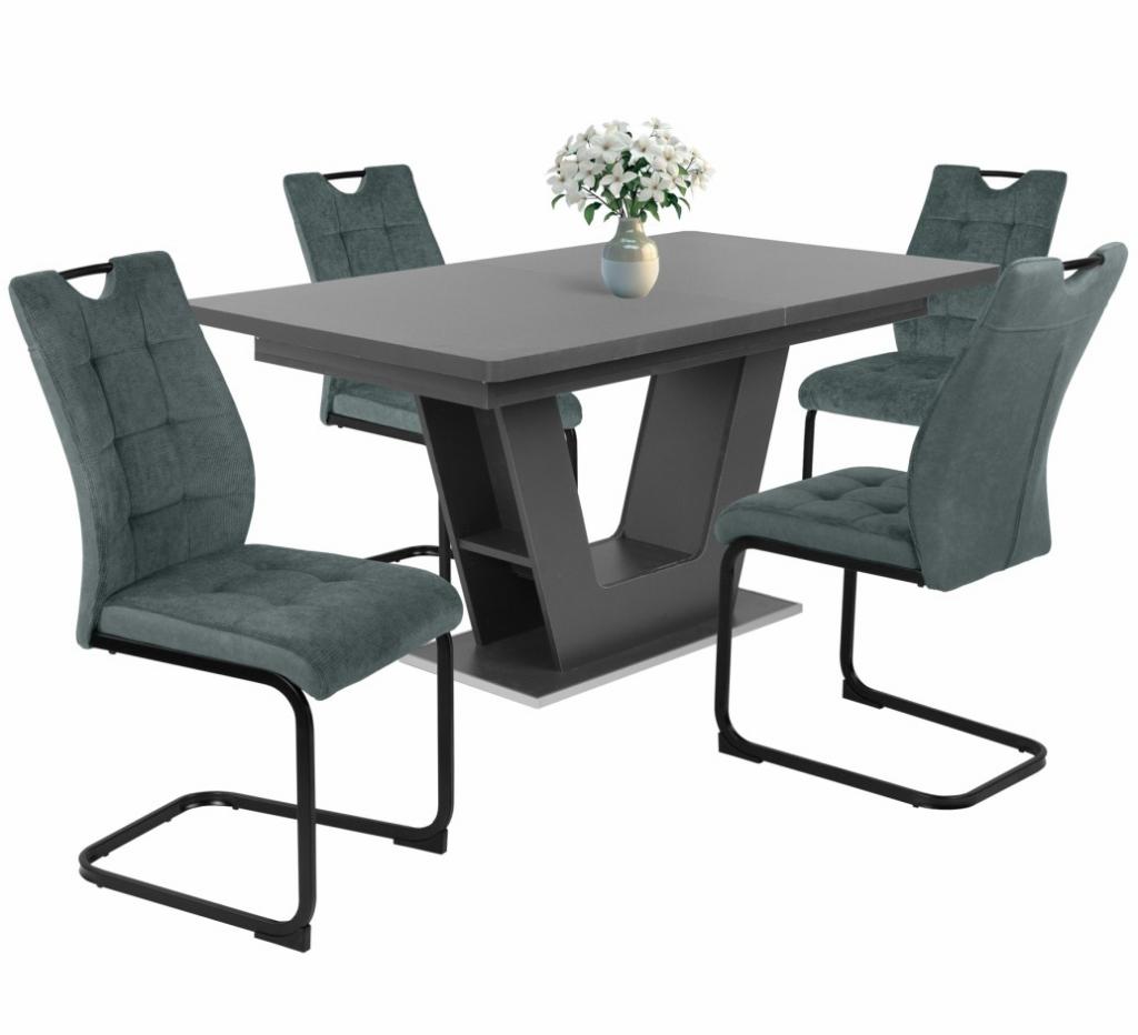 Bruno étkezőgarnitúra Prága asztallal - 4 személyes (DIV) (BNY)