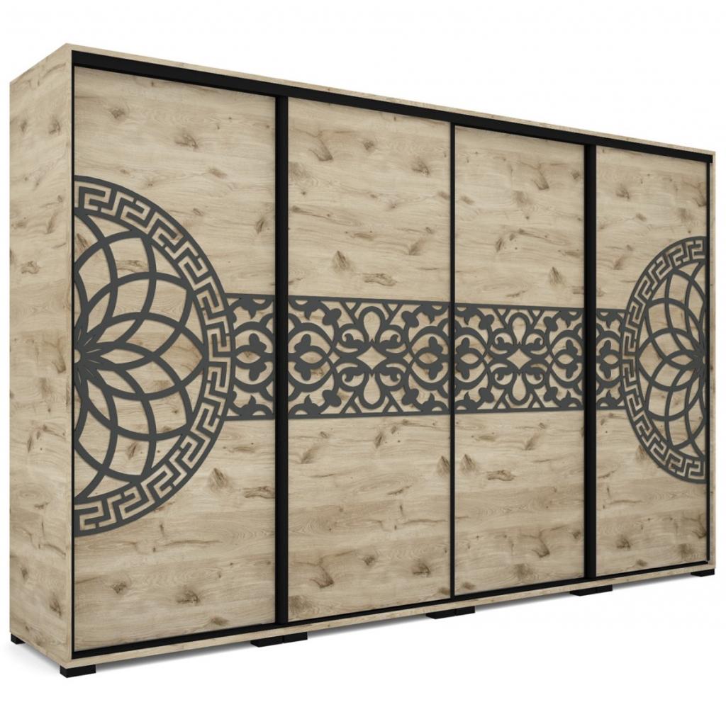 Lotus tolóajtós gardróbszekrény - 318 cm széles (DIV) (BNY)