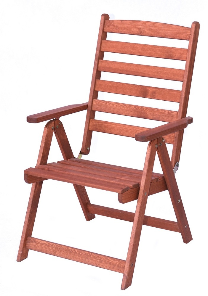 ROJAPLAST SORRENTO fenyőfából készült összecsukható kerti szék (RP)